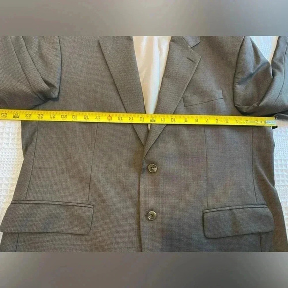 Lauren Ralph Lauren Vintage Wool Suit Jacket Blazer Brown 48R Men’s Green Label - Picture 12 of 16